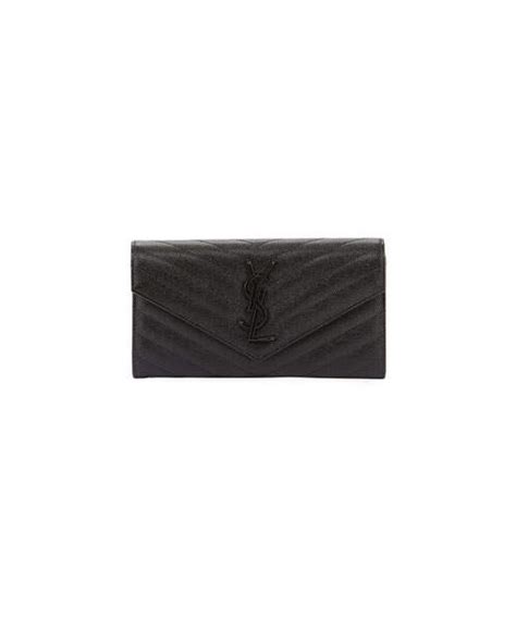 ysl logo medallion continental wallet|ysl monogram wallet.